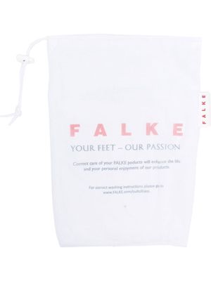 Falke logo print washing bag - White