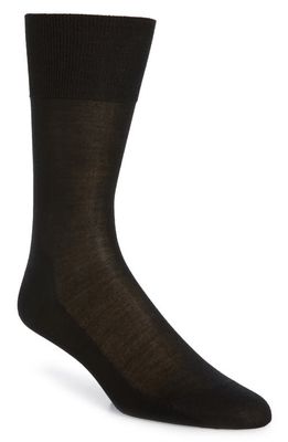 Falke No. 4 Silk Blend Socks in Black