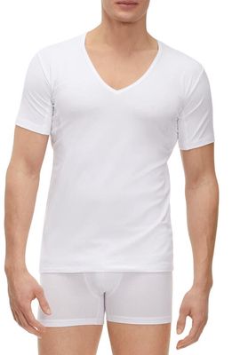 Falke Outlast Deep V-Neck T-Shirt in White