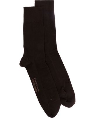 Falke ribbed-knit cotton socks - Brown