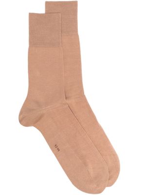 Falke ribbed-knit cotton socks - Neutrals