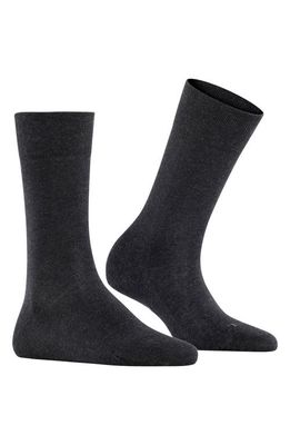 Falke Sensitive London Cotton Blend Socks in Anthra Mel