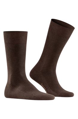 Falke Sensitive London Cotton Blend Socks in Brown
