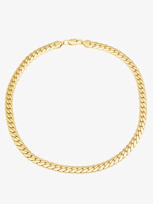 Fallon - 18kt Gold-plated Snake-chain Necklace - Womens - Yellow Gold
