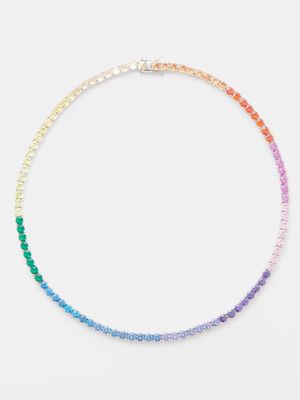 Fallon - Grace Crystal-embellished Tennis Necklace - Womens - Multi