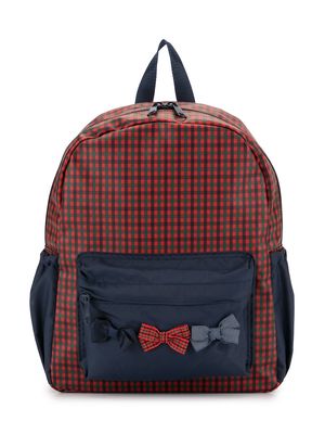 Familiar bow detail checked backpack - Multicolour