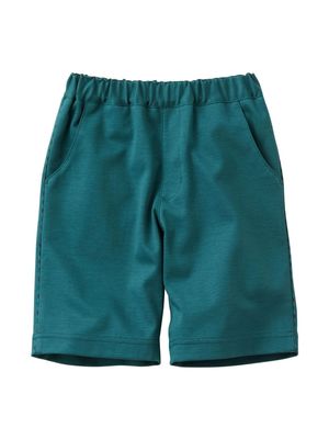 Familiar elasticated-waist cotton shorts - Green