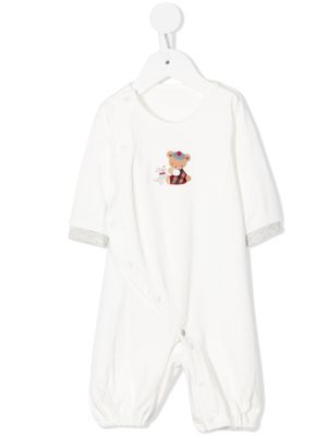 Familiar teddy bear-print pyjamas - White