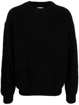 Family First chunky-knit crew-neck jumper - Black