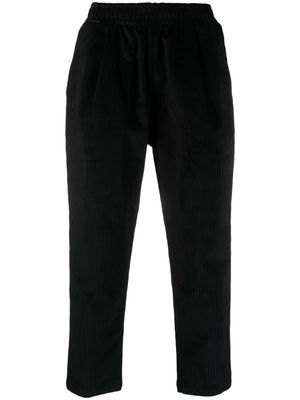 Family First corduroy cropped trousers - Black