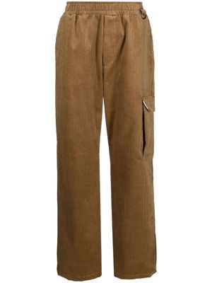 Family First corduroy straight-leg trousers - Neutrals