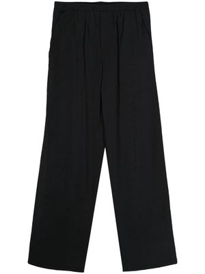 Family First crepe wide-leg trousers - Black