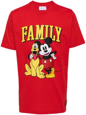 Family First Duo graphic-print cotton T-shirt - Red