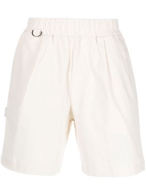 Family First elasticated logo-tab shorts - White