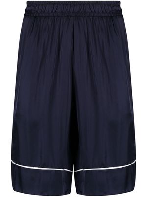 Family First elasticated piping-detail shorts - Blue
