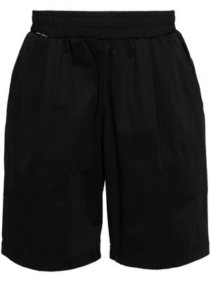 Family First elasticated-waist poplin shorts - Black