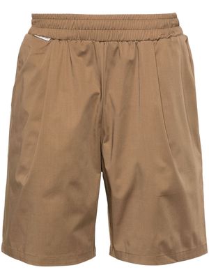 Family First elasticated-waist poplin shorts - Neutrals