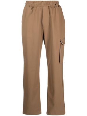 Family First elasticated-waistband cargo trousers - Brown