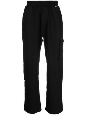 Family First elasticated-waistband cropped trousers - Black
