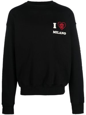 Family First 'I Love Milano' sweatshirt - Black