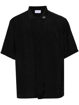 Family First logo-embroidered shirt - Black