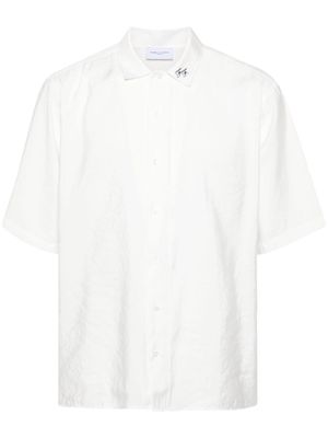 Family First logo-embroidered shirt - White