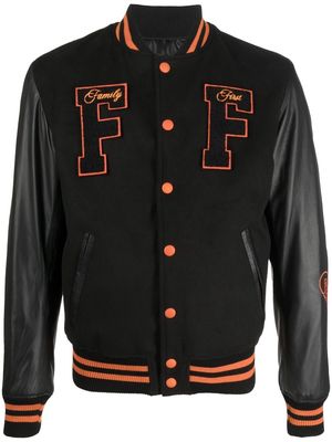 Family First logo-patch panelled bomber jacket - Black