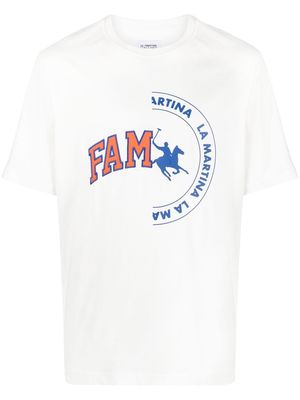 Family First logo-print T-shirt - White