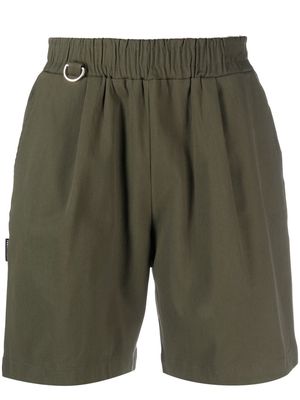 Family First logo-tag elasticated waist shorts - Green
