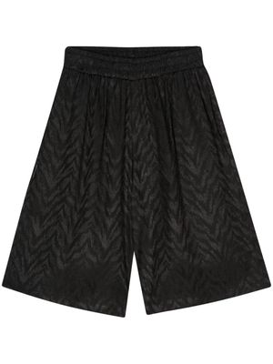 Family First patterned-jacquard shorts - Black