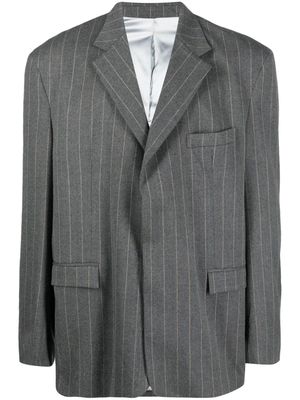 Family First pinstripe-pattern single-breasted blazer - Grey