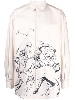 Family First Polo Club cotton shirt - Neutrals
