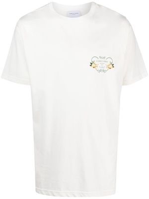 Family First printed cotton T-shirt - White