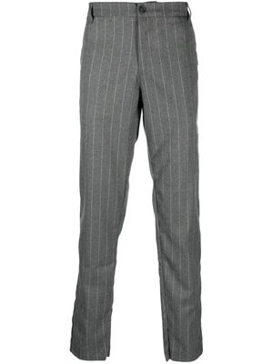 Family First slim-cut pinstripe-pattern trousers - Grey