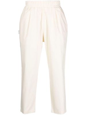 Family First stretch-cotton tapered trousers - White