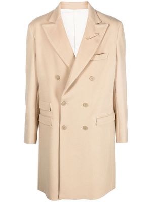 Family First tailored double-breasted coat - Neutrals