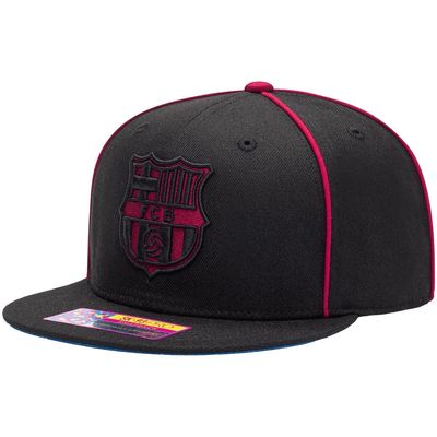 FAN INK Men's Black Barcelona Cali Night Snapback Hat