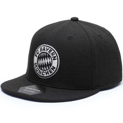 FAN INK Men's Black Fi Collection Bayern Munich Hit Snapback Adjustable Hat