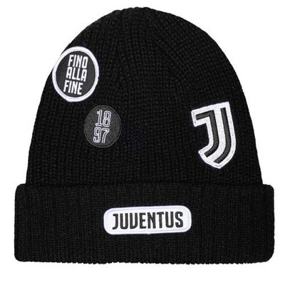 FAN INK Men's Black Juventus Guide Cuffed Knit Hat