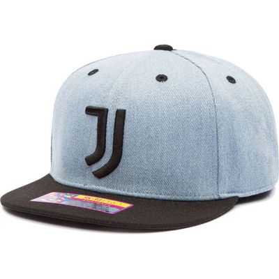 FAN INK Men's Denim/Black Juventus Nirvana Snapback Hat