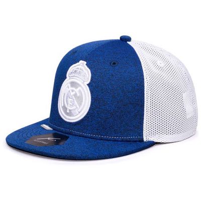 FAN INK Men's Fi Collection Heathered Navy Real Madrid Dribbling Snapback Hat
