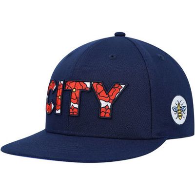 FAN INK Men's Navy Manchester City Bode Snapback Hat