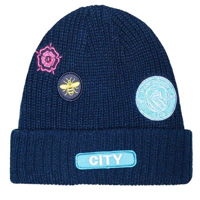 FAN INK Men's Navy Manchester City Guide Cuffed Knit Hat