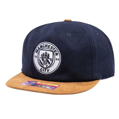 FAN INK Men's Navy Manchester City Lafayette Snapback Hat