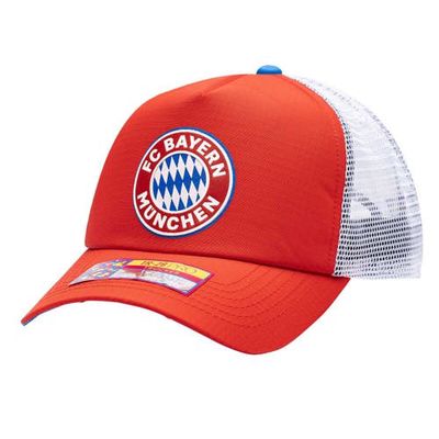 FAN INK Men's Red Bayern Munich Aspen Trucker Adjustable Hat