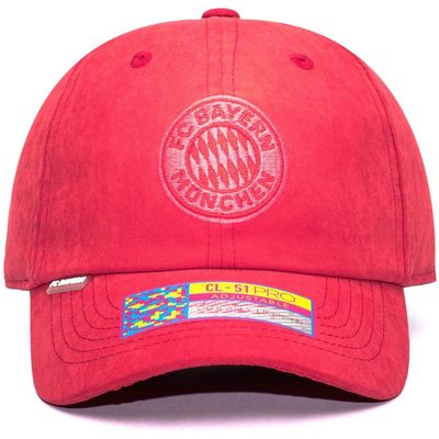 FAN INK Men's Red Bayern Munich Ultra Light Classic Adjustable Hat