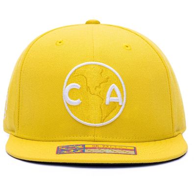 FAN INK Men's Yellow Club America 105th Anniversary Snapback Hat