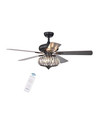 Fan with Crystal Shade