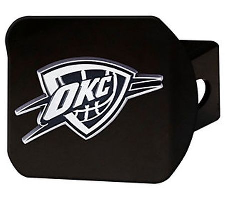 Fanmats NBA Black Hitch Cover with Chrome Emble m