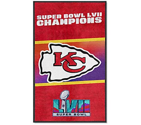 FANMATS Super Bowl LVII Champions Chiefs 3' x 5 Doormat